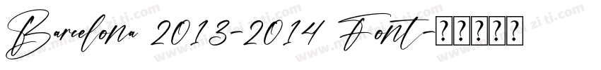 Barcelona 2013-2014 Font字体转换